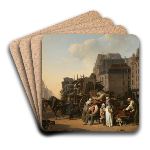 The Movings by Louis Lopold Boilly Art Drink Coaster set