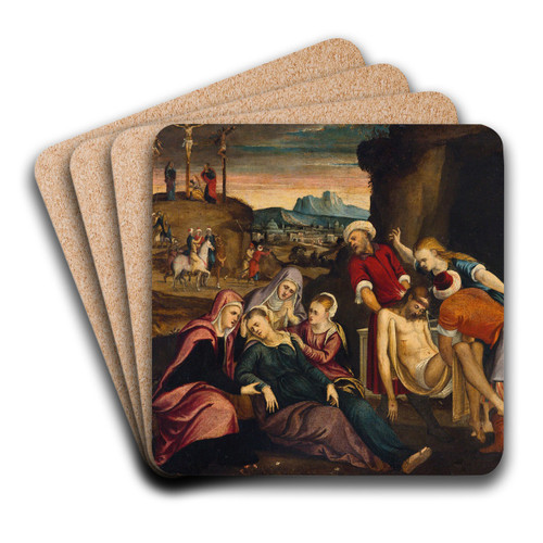 The Deposition of Christ by Venetian School Art Drink Coaster set