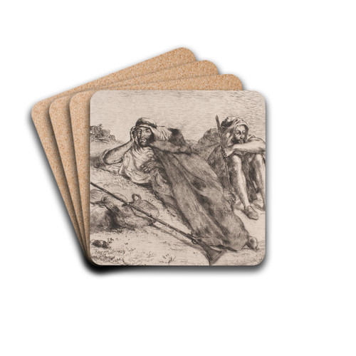 Arabere fra Oran by Eugne Delacroix Drink Coasters - set of 4