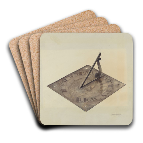 Sun Dial by Michael Chomyk Art Drink Coaster set