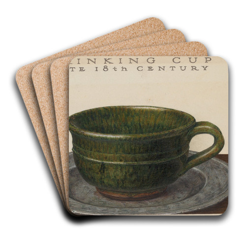 Drinking Cup by John Matulis Art Drink Coaster set Drinking Cup by John Matulis Art Drink Coaster set