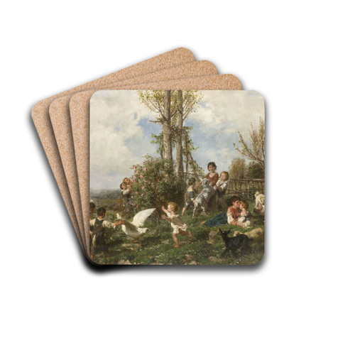 Spring by Filippo Palizzi Drink Coasters - set of 4
