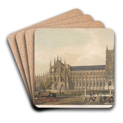 Westminster Abbey by Edmund Walker Art Drink Coaster set