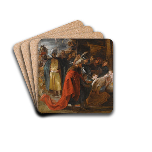 The Adoration Of The Magi by Peter Paul Rubens Drink Coasters - set of 4