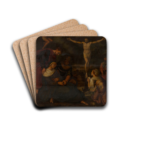 Calvary by Lambert Van Noort Drink Coasters - set of 4