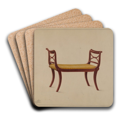 Window Seat by Ferdinand Cartier Art Drink Coaster set