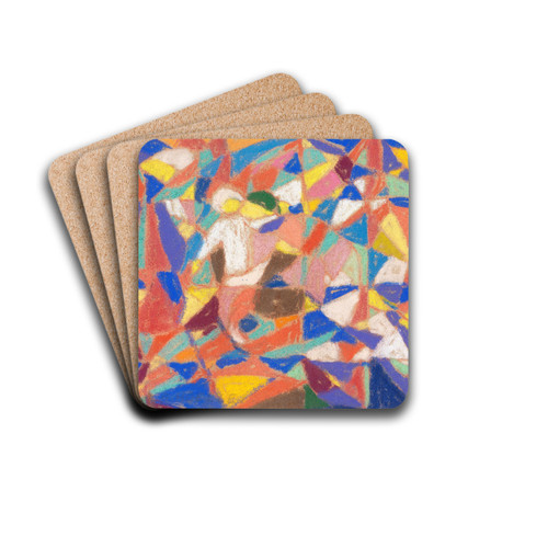 Figrliche Komposition by Adolf Hlzel Drink Coasters - set of 4