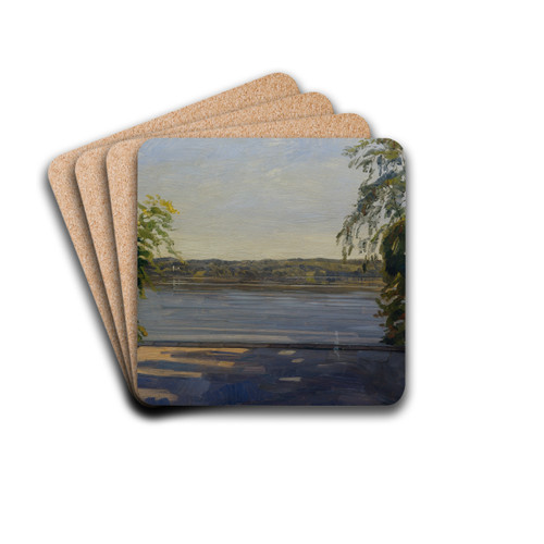 Starnberger See by Wilhelm Trbner Drink Coasters - set of 4