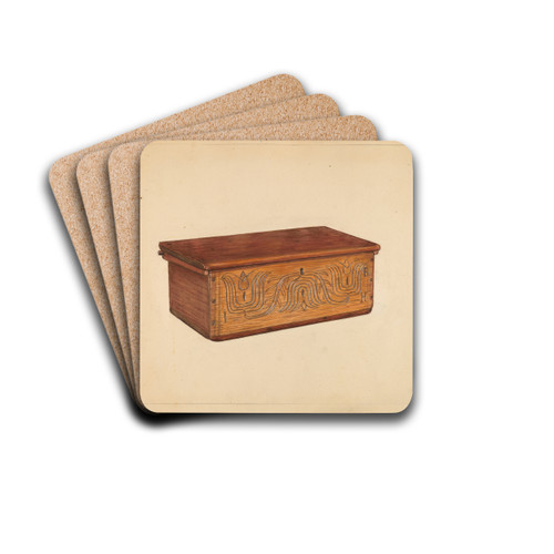 Bible Box by Bernard Gussow Drink Coasters - set of 4