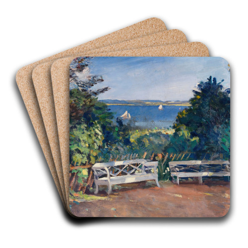 Garten in Travemnde by Ulrich Hbner Art Drink Coaster set