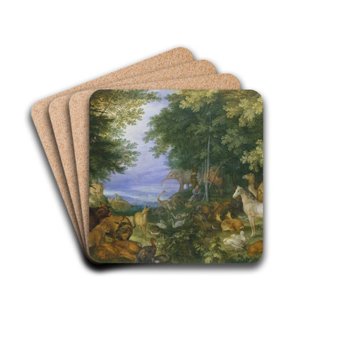 Orpheus Charming the Animals with His Music by Roelant Savery Drink Coasters - set of 4