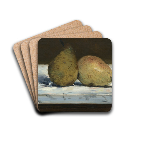 Pears by douard Manet Drink Coasters - set of 4