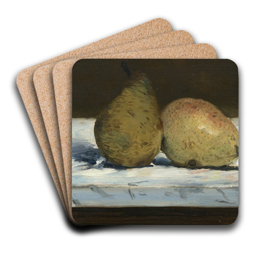 Pears by douard Manet Art Drink Coaster set