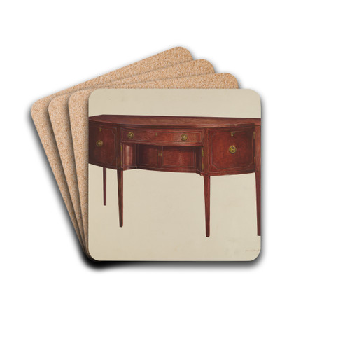 Sheraton Sideboard by Amos C. Brinton Drink Coasters - set of 4