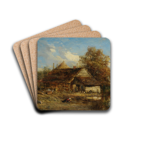 La Chaumire by Flix Ziem Drink Coasters - set of 4