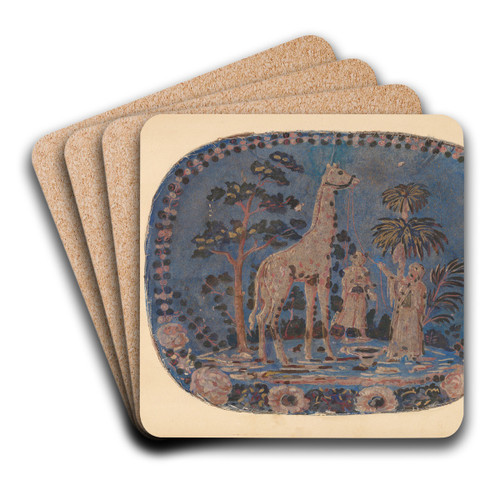 Bandbox by Gilbert Sackerman Art Drink Coaster set