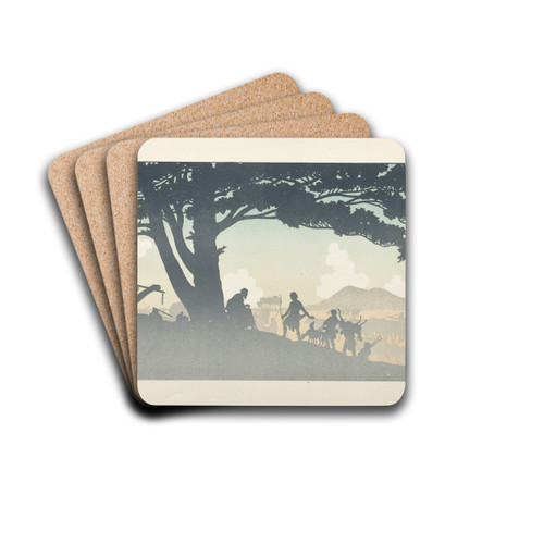 The Prodigal Son; page 9 by Henri Rivire Drink Coasters - set of 4