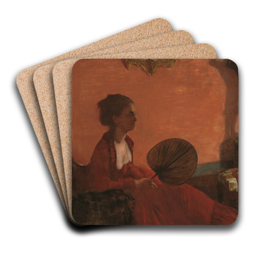 Madame Camus by Edgar Degas Art Drink Coaster set