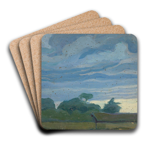 Landscape by Jan Rembowski Art Drink Coaster set