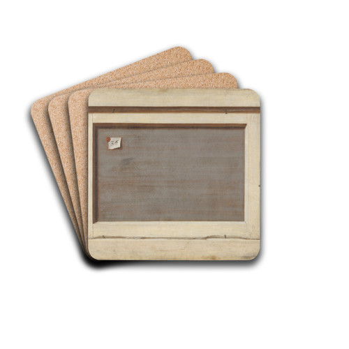 Trompe L'oeil. The Reverse Of A Framed Painting by Cornelius Norbertus Gijsbrechts Drink Coasters - set of 4