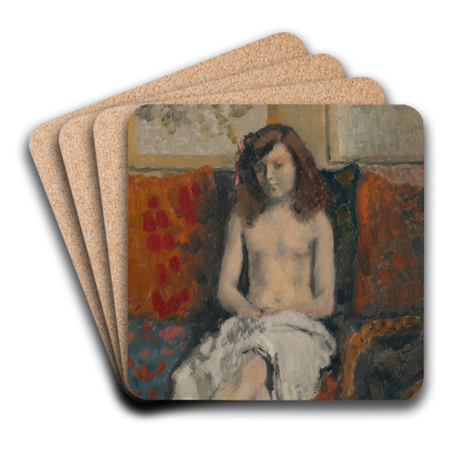 Jeune fille dans un intrieur by Georges Lemmen Art Drink Coaster set