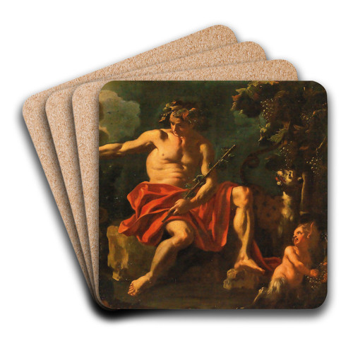 Allegory of the Seasons by Francesco de Mura Art Drink Coaster set