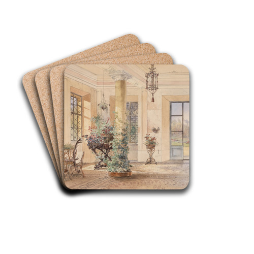 Sala Terrena in einem Schlchen by Anton Altmann the younger Drink Coasters - set of 4