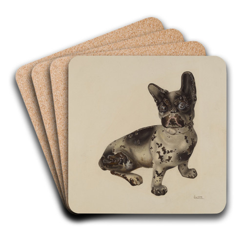 Door Stop by Winifred Luten Art Drink Coaster set Door Stop by Winifred Luten Art Drink Coaster set