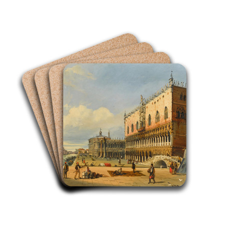 Venetian View II by Carlo Grubacs Drink Coasters - set of 4
