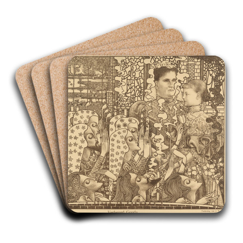 Verheugd Gouda by Jan Toorop Art Drink Coaster set