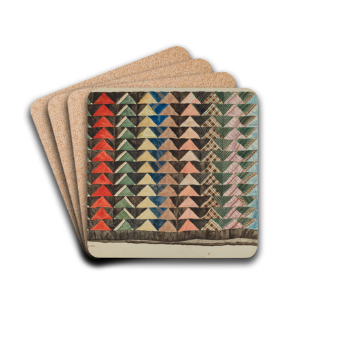 Patchwork Quilt by Edith Magnette Drink Coasters - set of 4