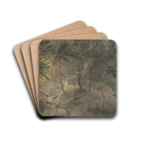 View from the Springhouse at Echo by William Russell Birch Drink Coasters - set of 4