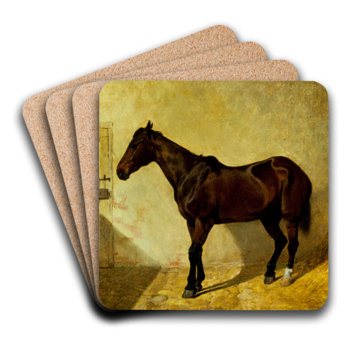 Horse by John Frederick Herring Snr. Art Drink Coaster set