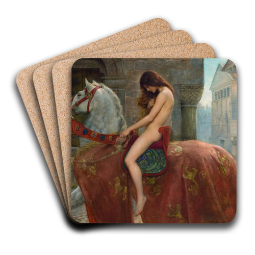 Lady Godiva by John Collier Art Drink Coaster set Lady Godiva by John Collier Art Drink Coaster set