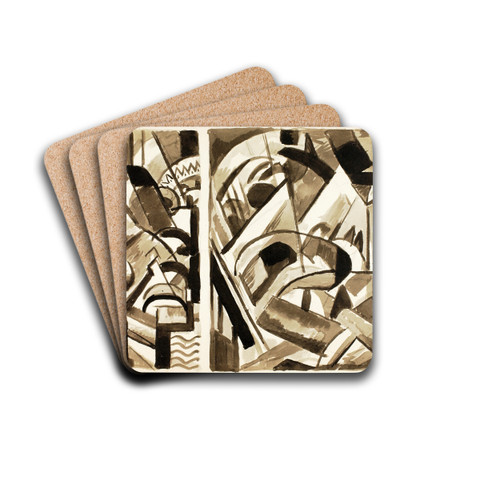 Abstract III by Carl Newman Drink Coasters - set of 4 Abstract III by Carl Newman Drink Coasters - set of 4