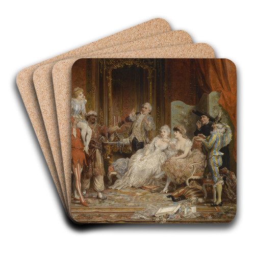 Karneval by Carl Schweninger, Jr Art Drink Coaster set