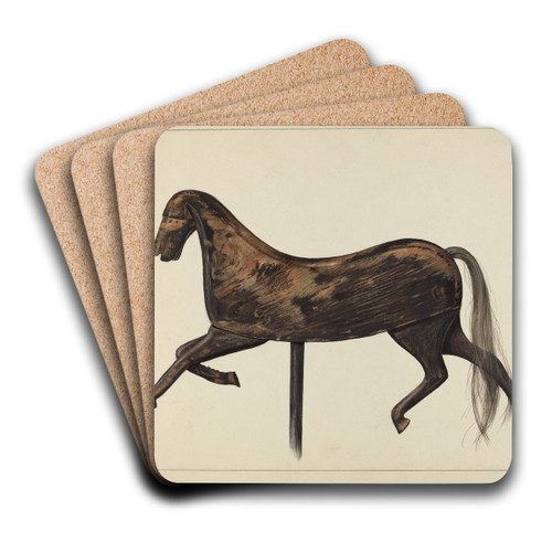 Weather Vane by Mina Lowry Art Drink Coaster set