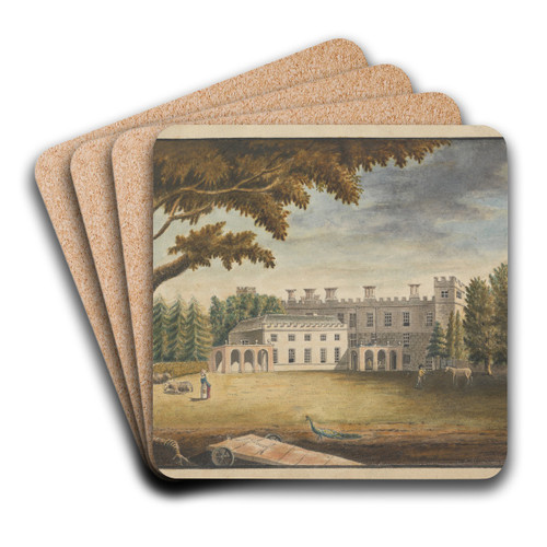 Syon House, London by William Beilby Art Drink Coaster set