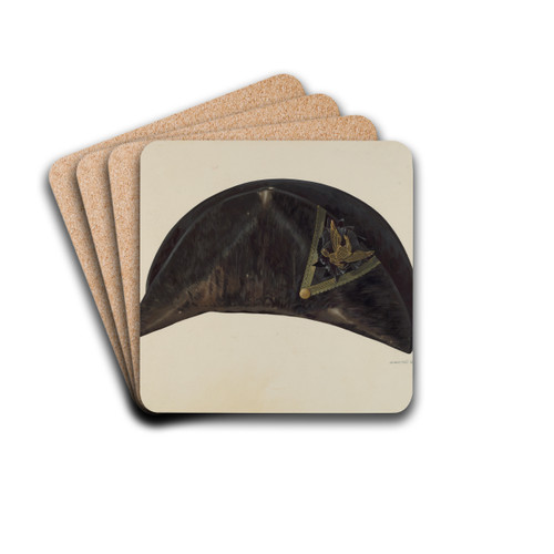 Military Chapeau by James Vail Drink Coasters - set of 4 Military Chapeau by James Vail Drink Coasters - set of 4