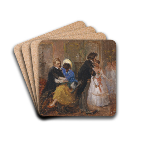 Galante Damen by Alois Schnn Drink Coasters - set of 4