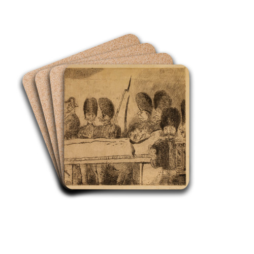 The Gendarmes by James Ensor Drink Coasters - set of 4