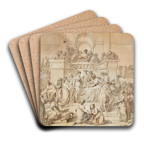 TheGenerosityOfRoman Women by Jacques Gamelin Art Drink Coaster set