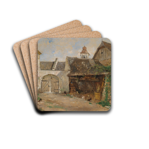 Innenhof in der Wachau by Paul Unbereit Drink Coasters - set of 4
