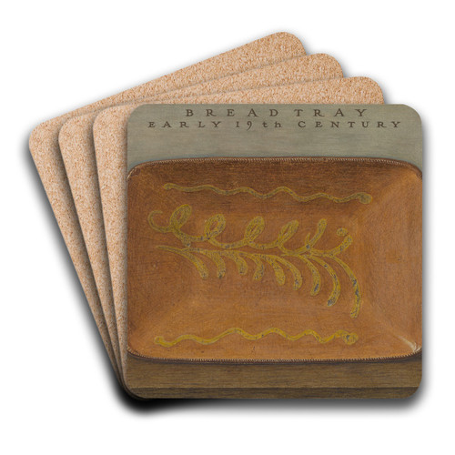 Bread Tray by John Matulis Art Drink Coaster set