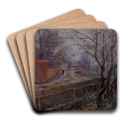 Autumn, Varberg by Nils Kreuger Art Drink Coaster set Autumn, Varberg by Nils Kreuger Art Drink Coaster set
