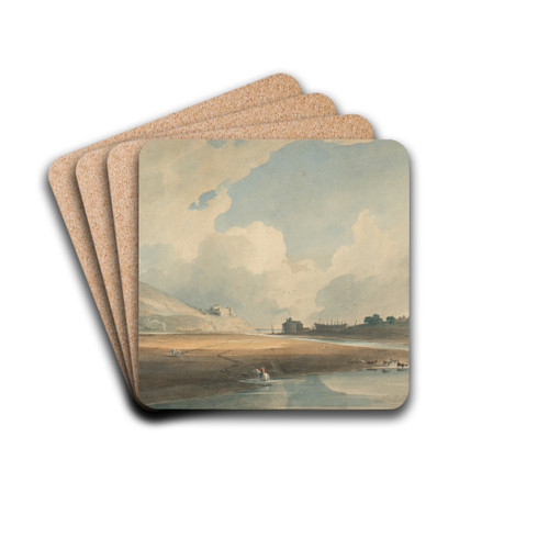 Harlech Castle and Twgwyn Ferry by John Varley Drink Coasters - set of 4
