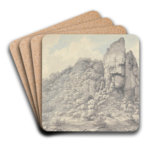 Rocks in Derbyshire by John Webber Art Drink Coaster set