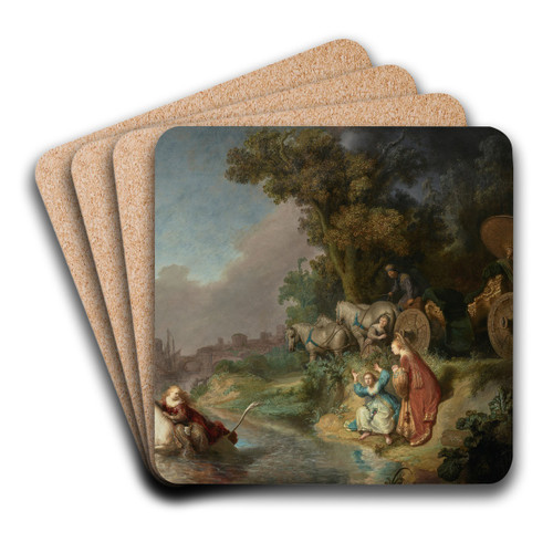 The Abduction of Europa by Rembrandt van Rijn Art Drink Coaster set