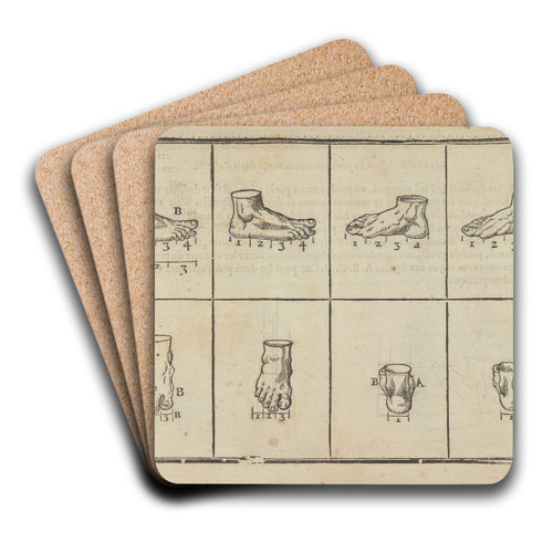 L'art de dessiner de Maistre Jean Cousin Pl.11 by Jean Cousin the Younger Art Drink Coaster set L'art de dessiner de Maistre Jean Cousin Pl.11 by Jean Cousin the Younger Art Drink Coaster set