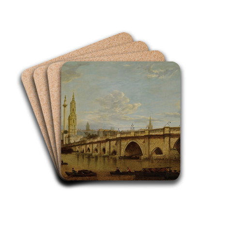 View of Blackfriars Bridge by John Paul Drink Coasters - set of 4